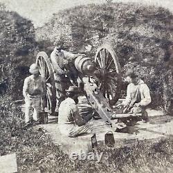 West Point Artillery Drill Civil War New York Stereoview J. P. Soule c1865 Y13608