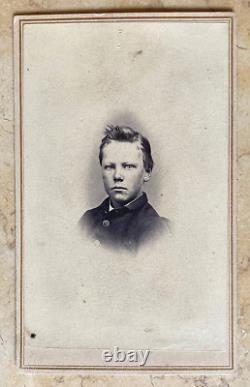 Western Americana Gold Rush Boy Central City, Colorado Territory CDV Photo 1864