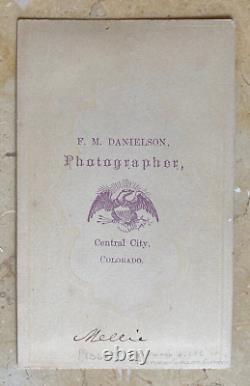 Western Americana Gold Rush Boy Central City, Colorado Territory CDV Photo 1864