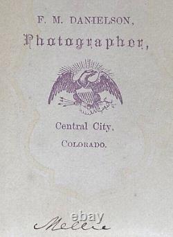 Western Americana Gold Rush Boy Central City, Colorado Territory CDV Photo 1864