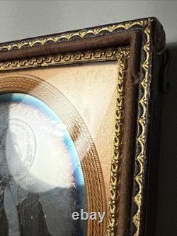 Woman Mourning Clothes Sixth Plate Civil War antique Full Case Daguerreotype