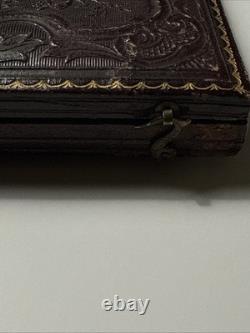 Woman Mourning Clothes Sixth Plate Civil War antique Full Case Daguerreotype