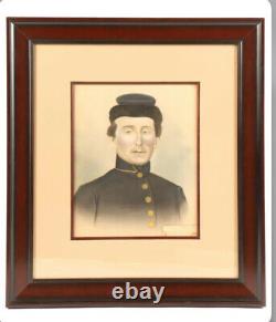 YOUNG UNION CIVIL WAR SOLDIER STANBERRY, MO Missouri -Original Pastel Painting