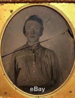 Yankee or Rebel Young Soldier Homespun Battle-shirt! Civil War! Ambrotype